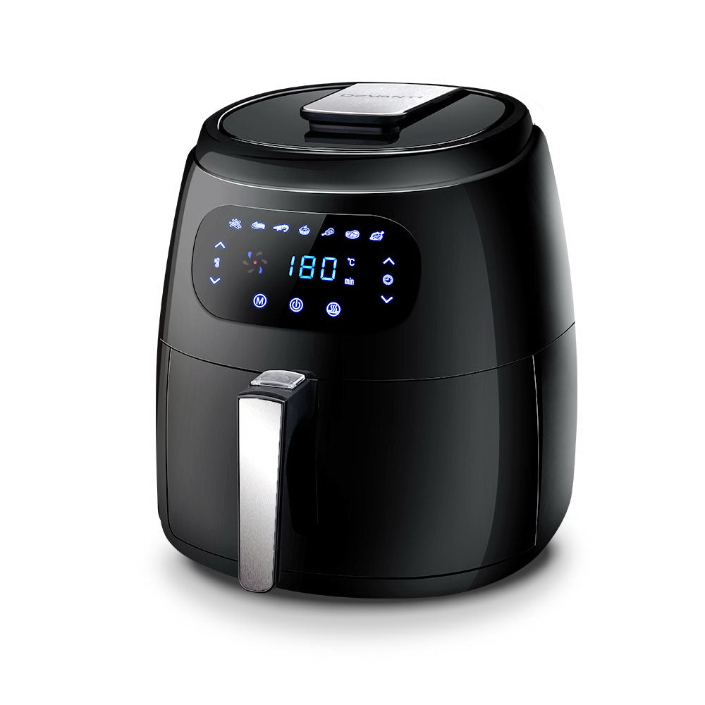 Devanti Air Fryer 8.5L LCD Digital Oil Free Deep Frying Cooker Accessories Rack Devanti