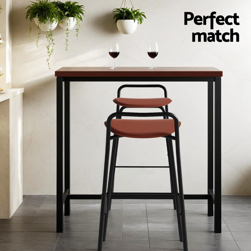 Artiss Bar Table and Stools Set Dining Desk Kitchen Chairs Cafe Pub Artiss
