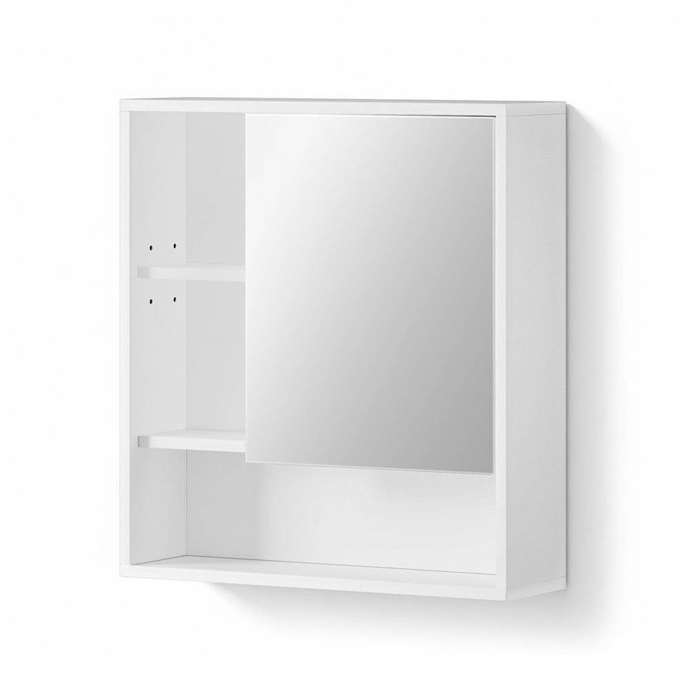 Cefito Bathroom Mirror Cabinet Mirrored Medicine Adjustable Shelf Wall Mounted 560mm White Awezingly