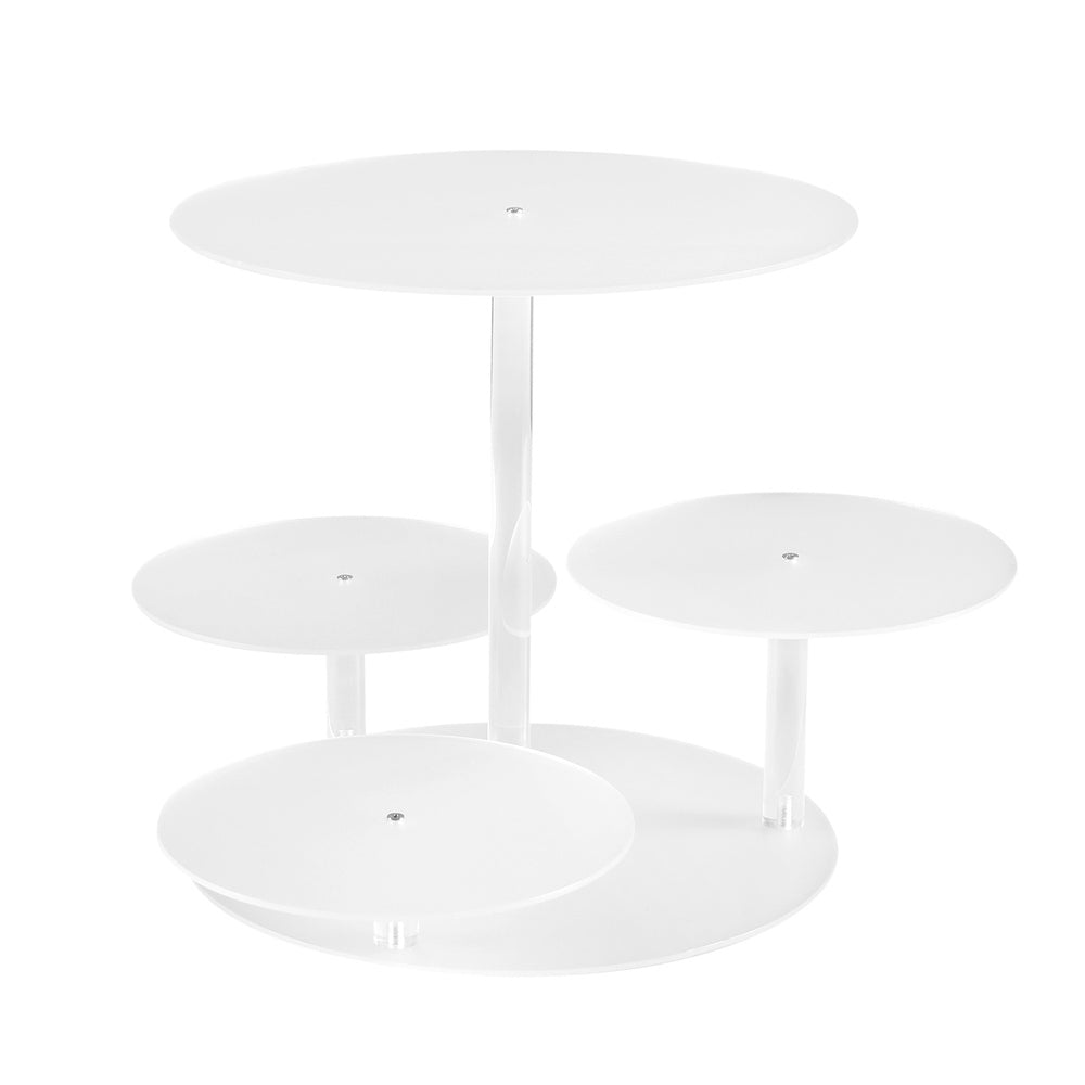 5-Star Chef Cake Stand 5 Tiers Acrylic Holder Display Round Clear Wedding Party Does not apply
