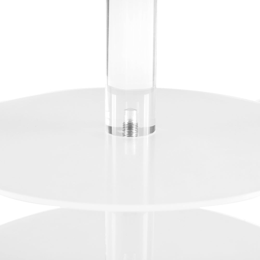 5-Star Chef Cake Stand 5 Tiers Acrylic Holder Display Round Clear Wedding Party Does not apply
