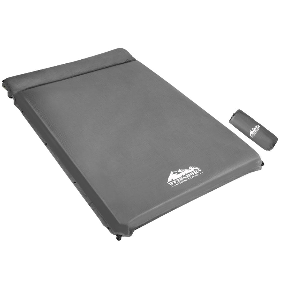 Weisshorn Double Size Self Inflating Mattress - Grey Weisshorn