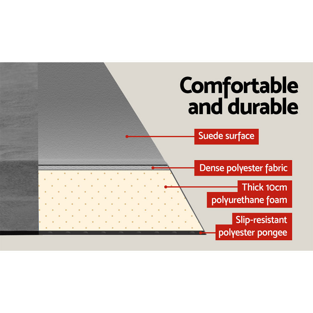 Weisshorn Double Size Self Inflating Mattress - Grey Weisshorn