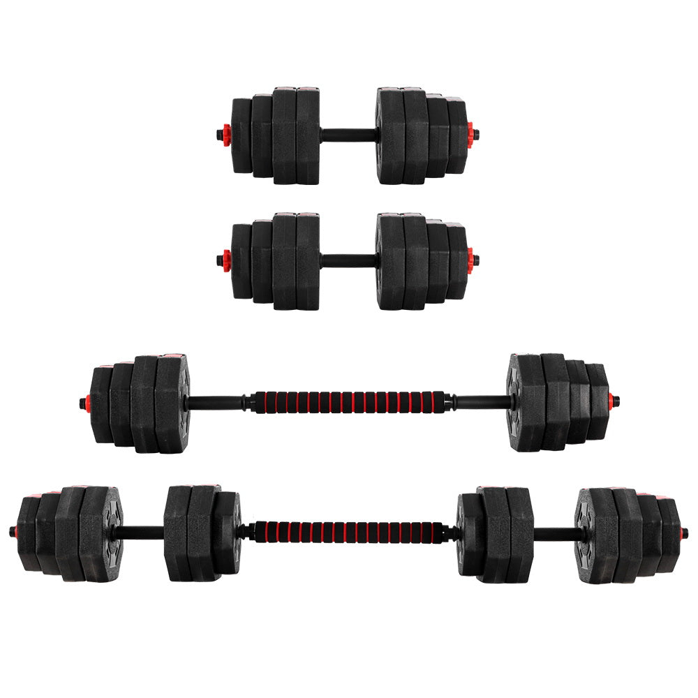 Everfit 40kg Dumbbells Barbell Set Adjustable Dumbbell Weight Lifting Awezingly
