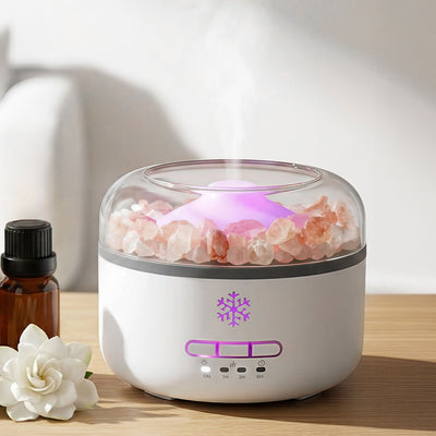 Devanti 150ml Salt Lamp Aroma Diffuser Ultrasonic Humidifier Purifier 7 LED Colors
