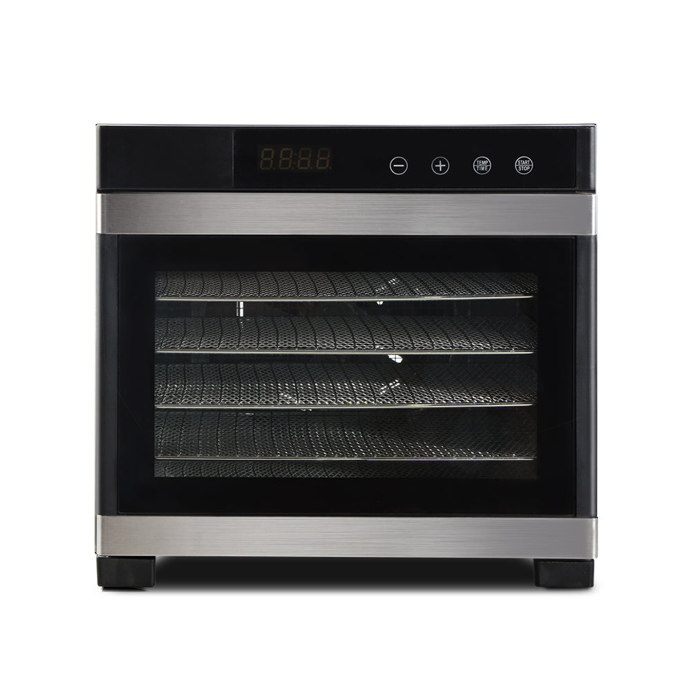 DEVANTi 6 Trays Commercial Food Dehydrator Stainless Steel Fruit Dryer Devanti