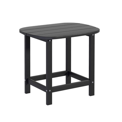 Gardeon Outdoor Coffee Side Table HDPE Desk Patio Furniture Camping Garden Black