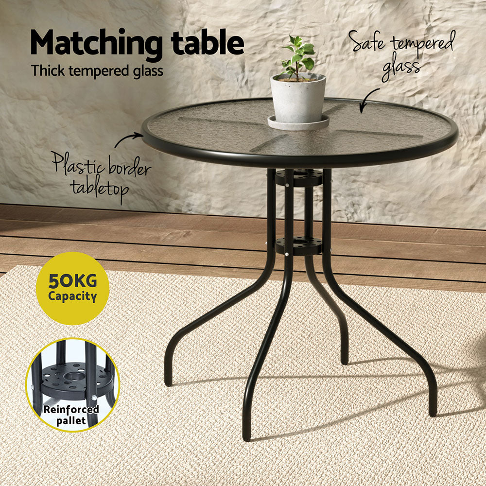 Gardeon Outdoor Dining Set Table and Chairs Patio Garden Furniture Bistro Set Awezingly