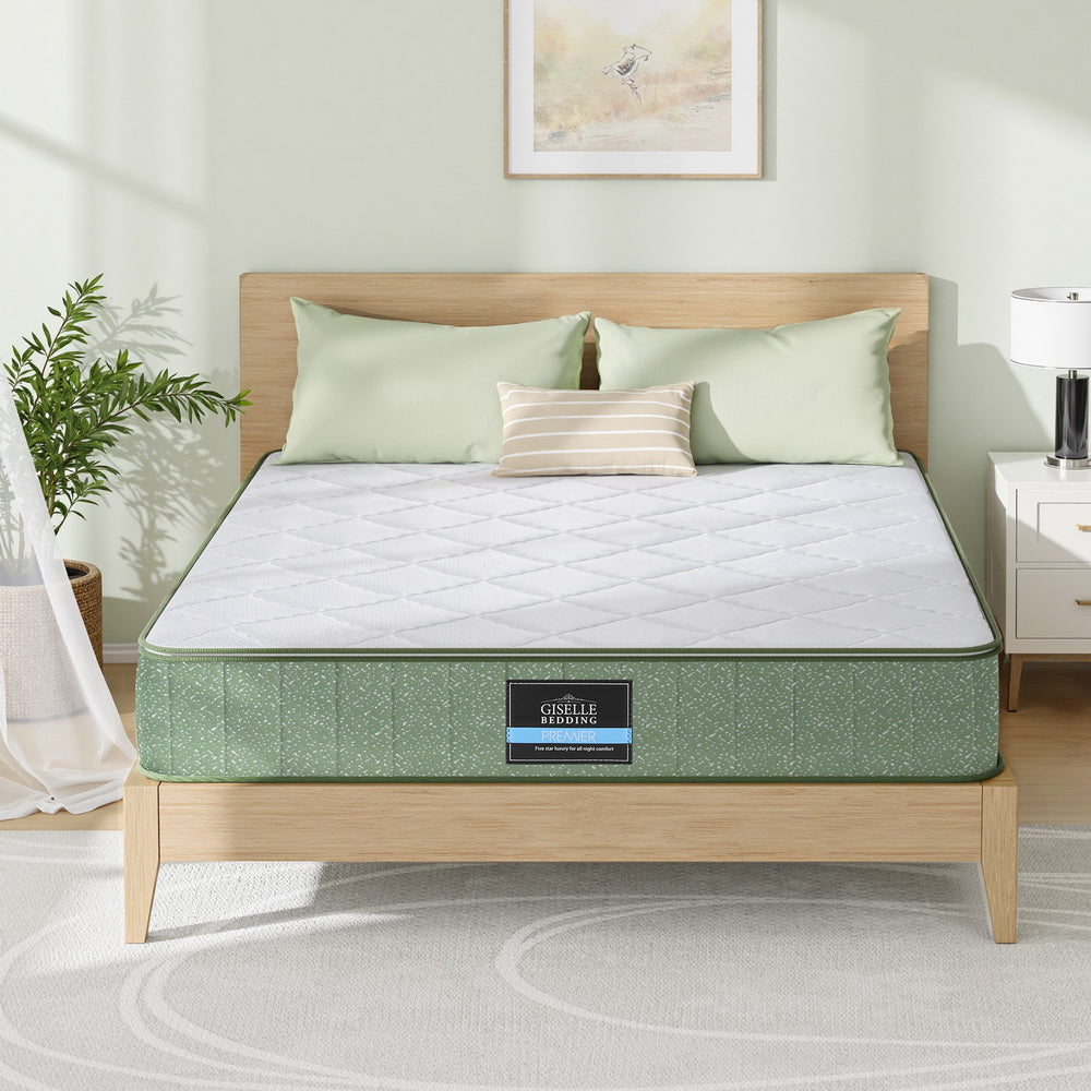 Giselle 25cm Memory Foam Mattress Dual Layer Zipper Cover Cool Charcoal Foam Mattresses Queen Awezingly