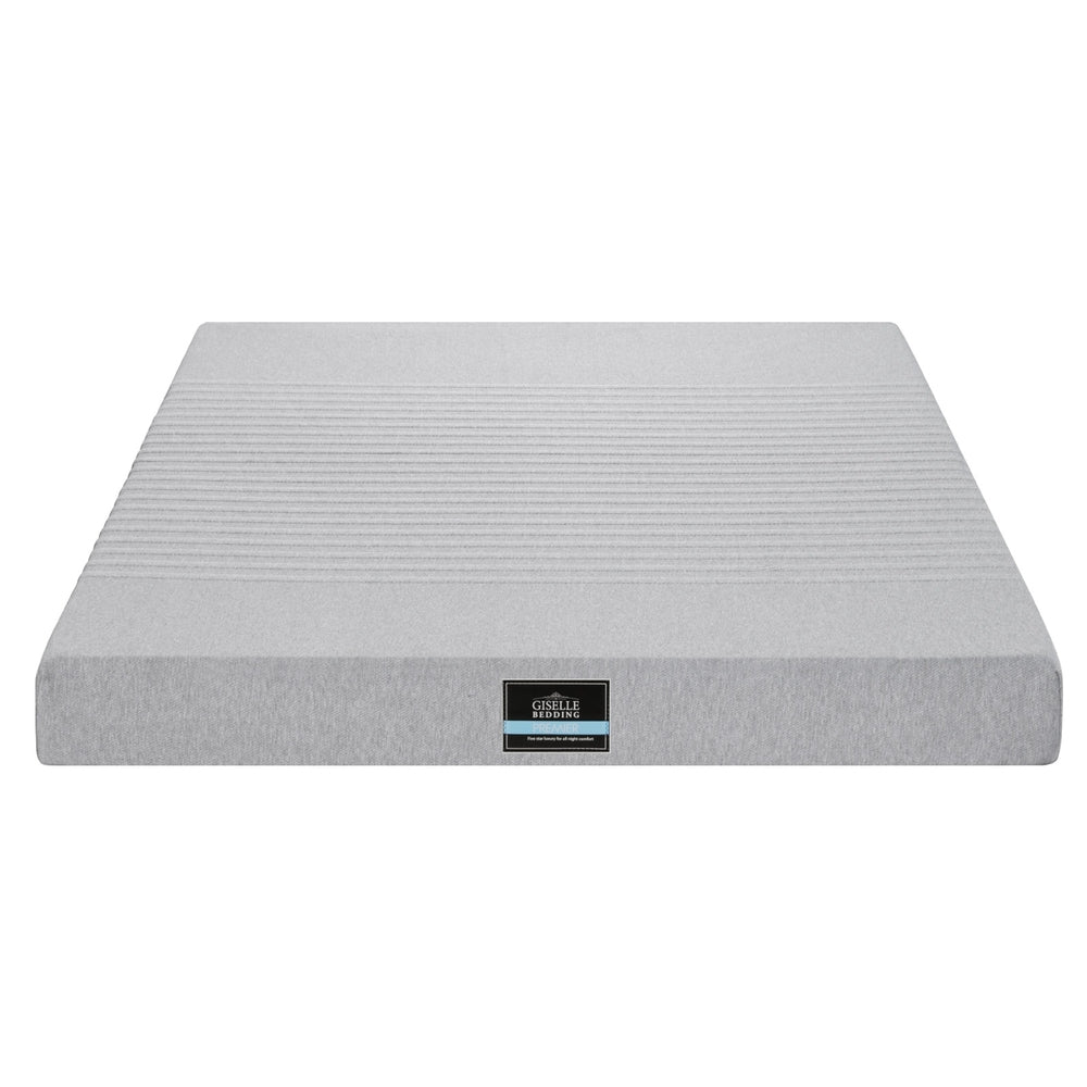 Giselle Bedding Cool Gel Memory Foam Mattress Charcoal 7-Zone Washable Bamboo Cover 15cm King Awezingly