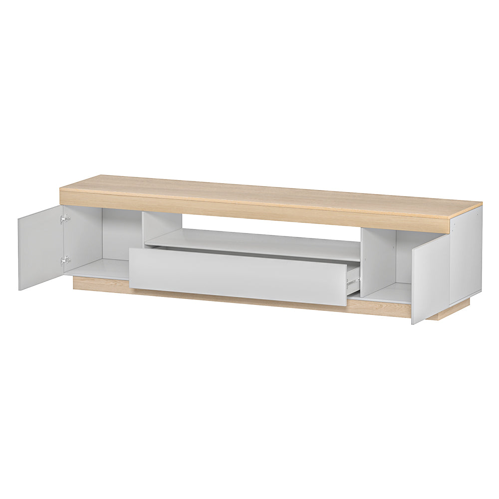 Artiss TV Cabinet Entertainment Unit Stand Storage Drawer Shelf 180cm White Wood Artiss