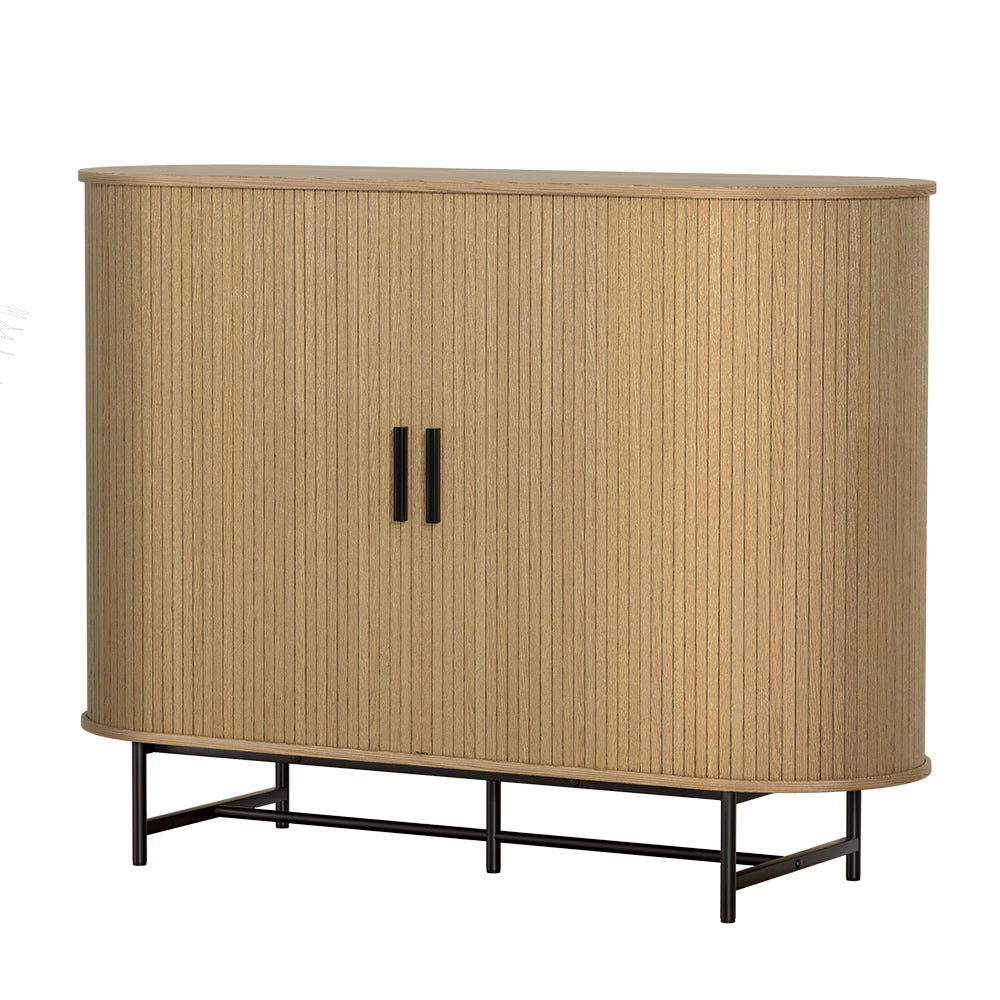 Artiss Buffet Sideboard Cupboard Cabinet Sliding Doors Pantry Storage Oak PIIA Artiss