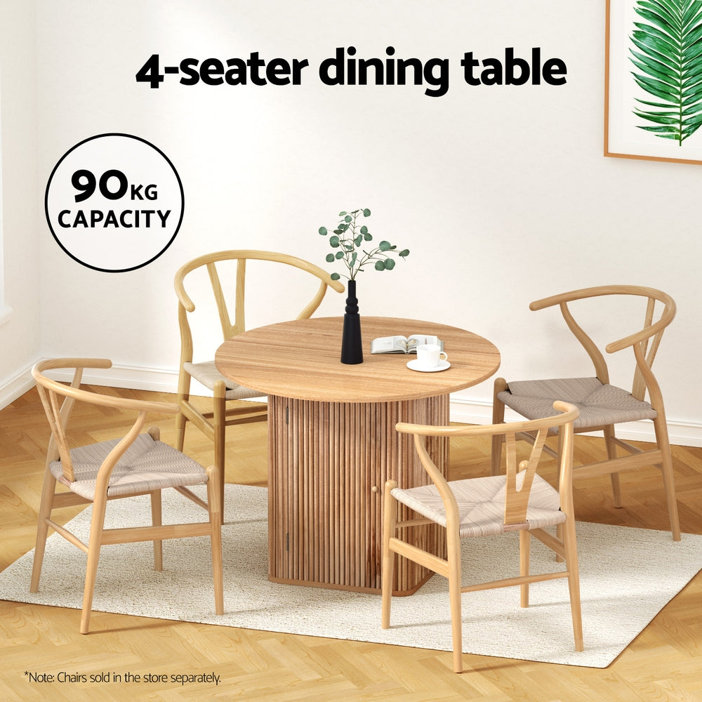 1M Artiss Dining Table Storage Base Artiss
