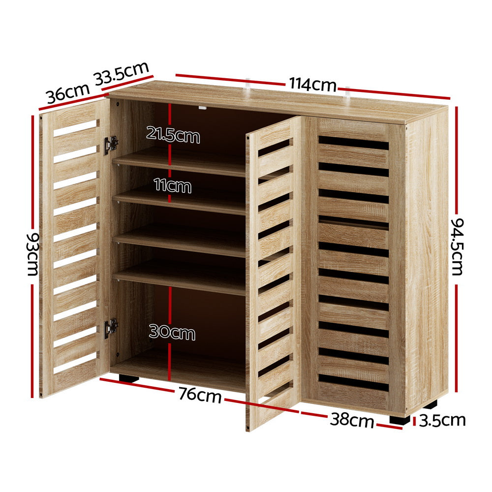 Artiss Shoe Cabinet 30 Pairs Adjustable Shelf Artiss