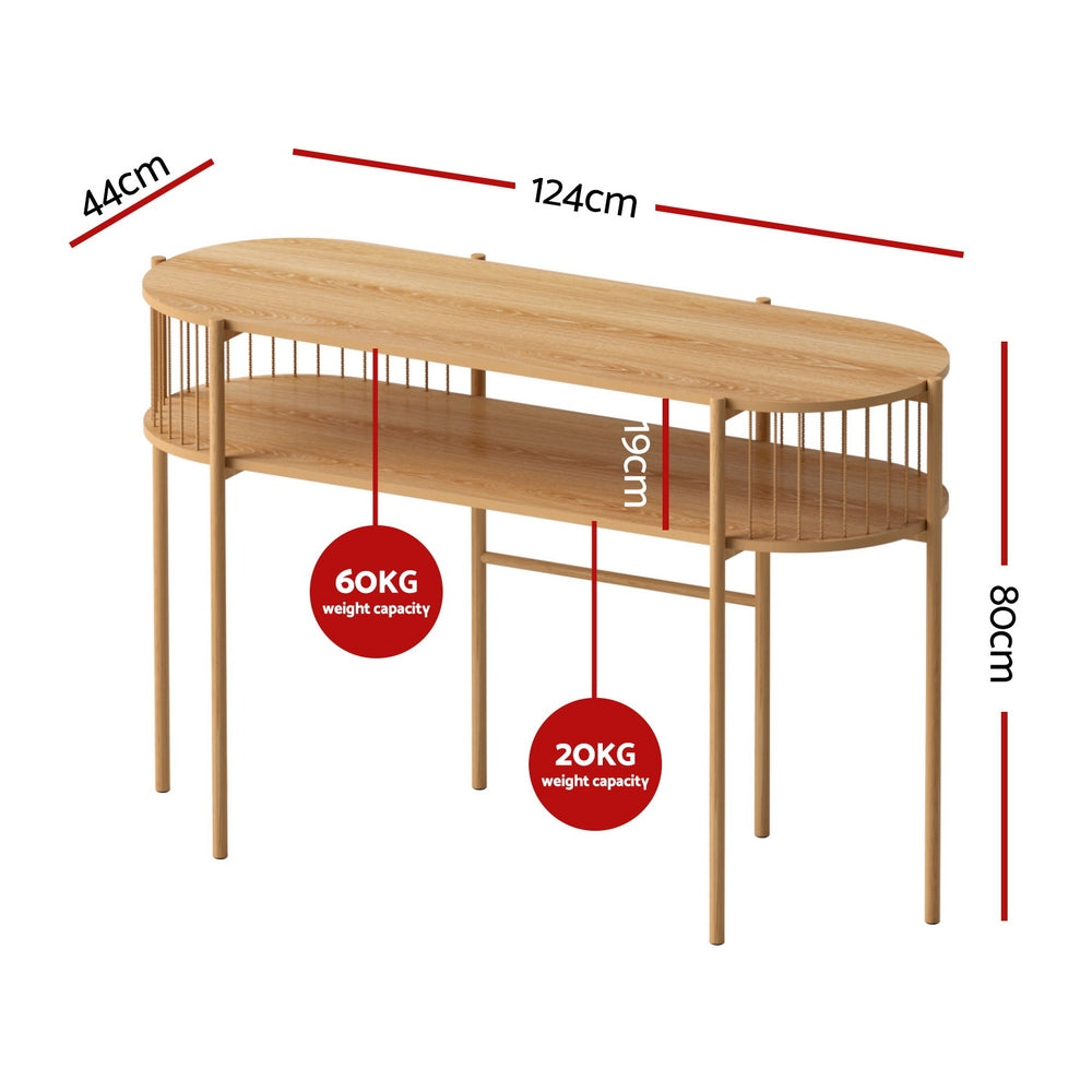 Artiss Console Table 124CM Pine Artiss