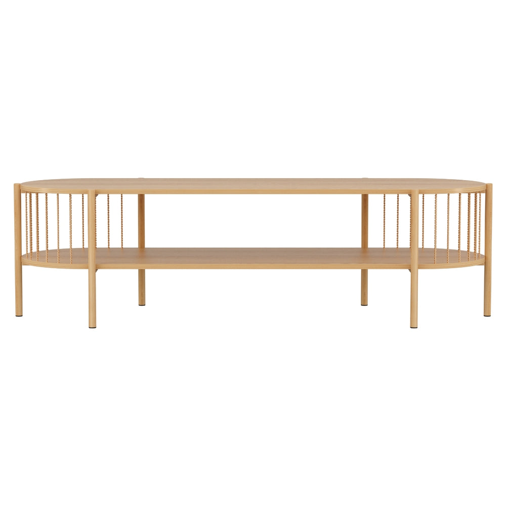 Artiss TV Unit Entertainment Unit Storage Shelf 148cm Pine Artiss