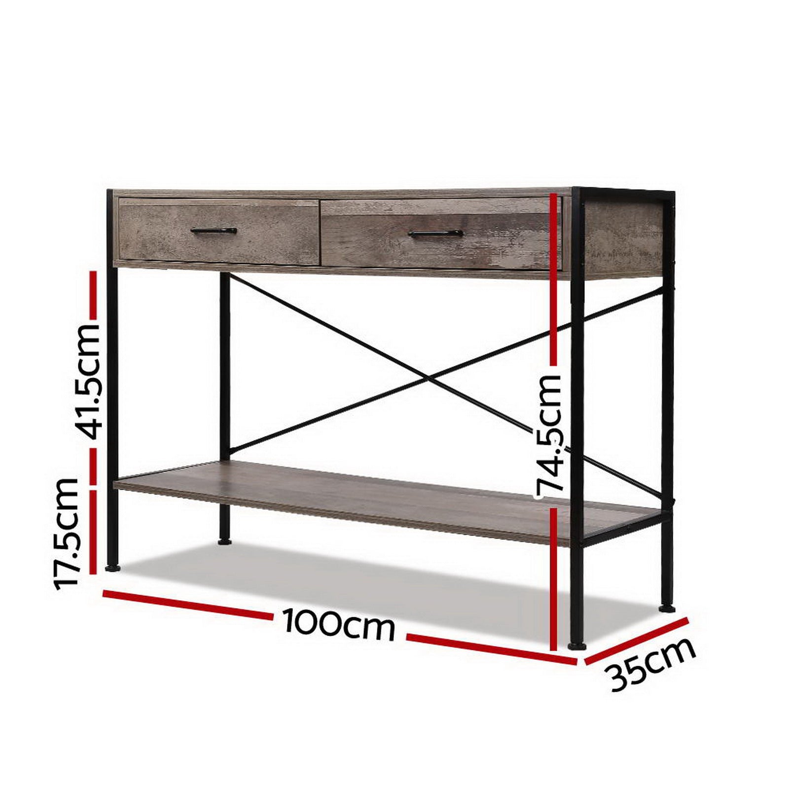 Artiss Wooden Hallway Console Table - Wood Artiss