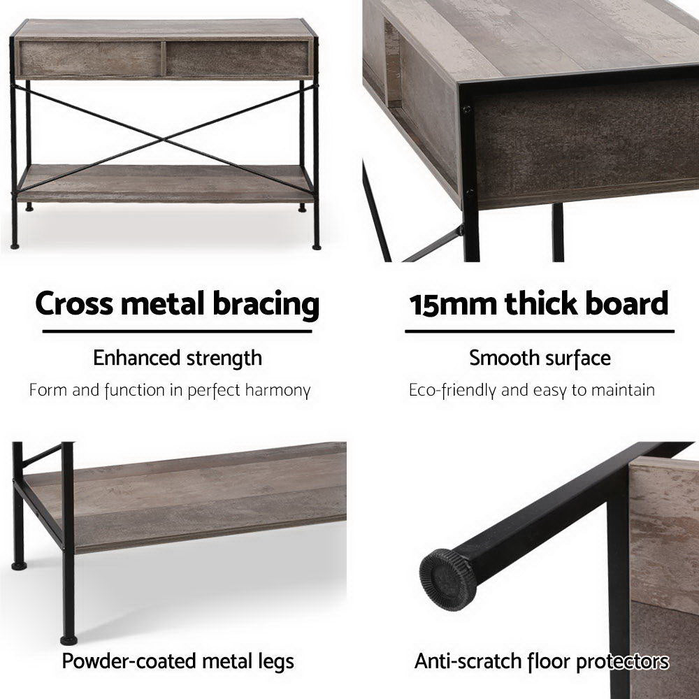 Artiss Wooden Hallway Console Table - Wood Artiss