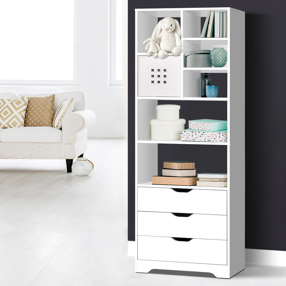 Artiss Display Drawer Shelf - White Artiss