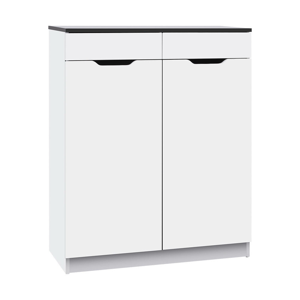 Artiss Shoe Cabinet Shoes Storage Rack High Gloss Organiser Cupboard White Artiss
