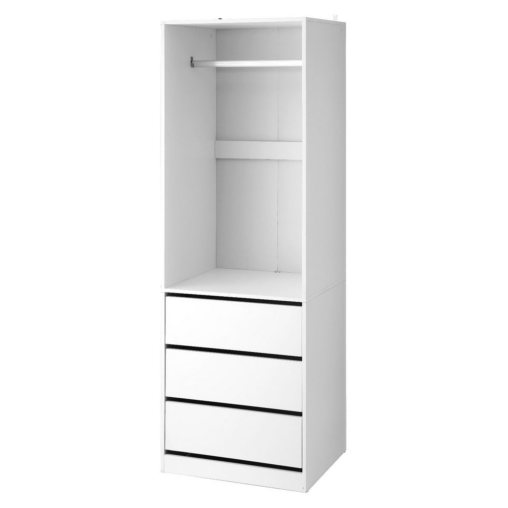 Artiss Wardrobe Clothes Closet Storage Organizer White Artiss