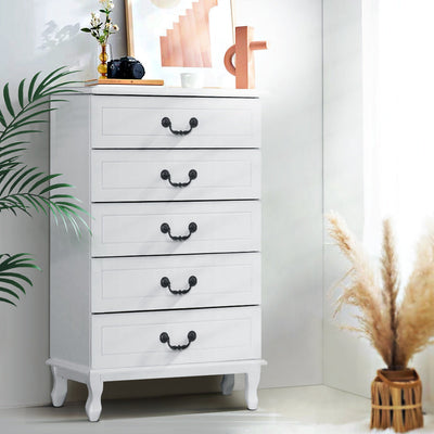Artiss Chest of Drawers Tallboy Dresser Table Bedside Storage Cabinet Bedroom