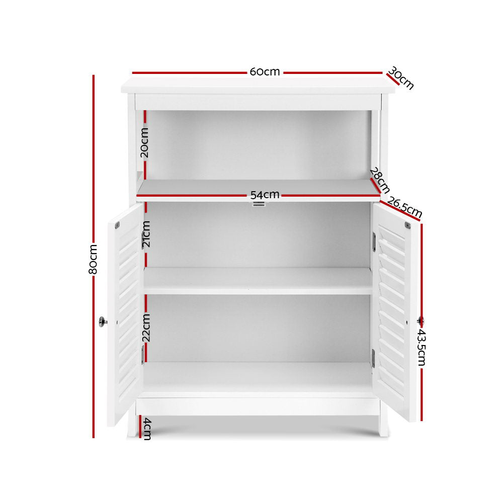 Artiss Buffet Sideboard Cabinet Kitchen Bathroom Storage Cupboard Hallway White Shelf Artiss