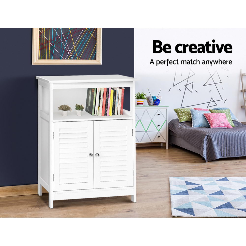 Artiss Buffet Sideboard Cabinet Kitchen Bathroom Storage Cupboard Hallway White Shelf Artiss