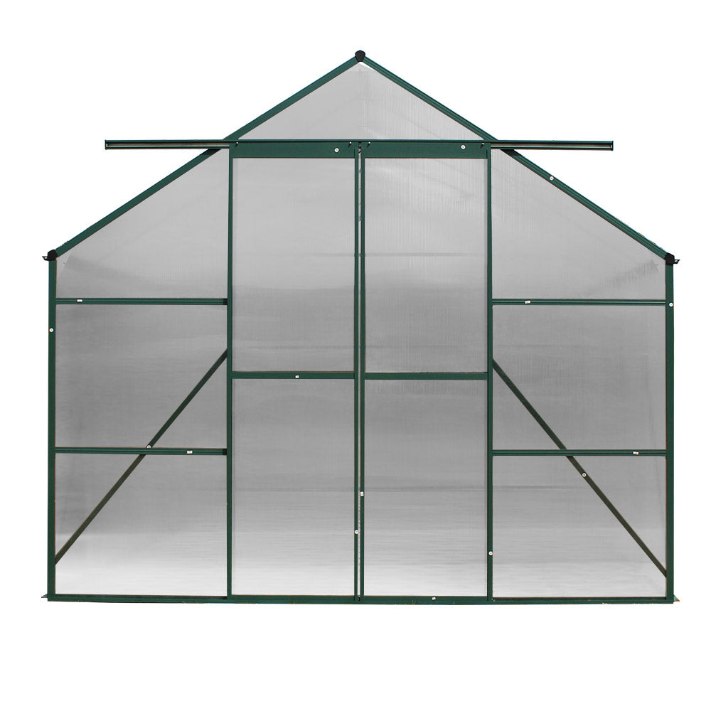 Greenfingers Aluminium Greenhouse Polycarbonate Green House Garden Shed 5.1x2.44M Greenfingers