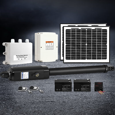 Single Swing Gate Opener 600KG 20W Solar Panel