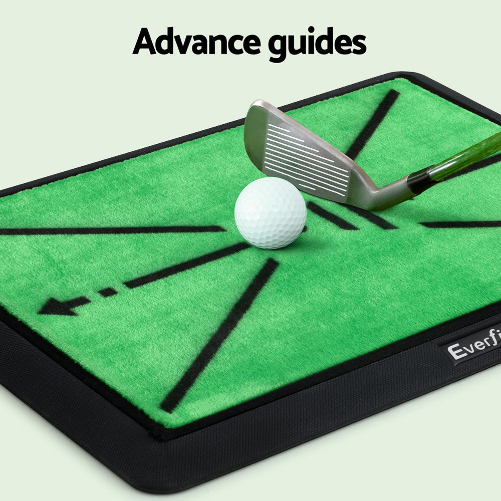 Everfit Golf Hitting Mat Training Swing Path Feedback Detection Batting 44x33cm Everfit