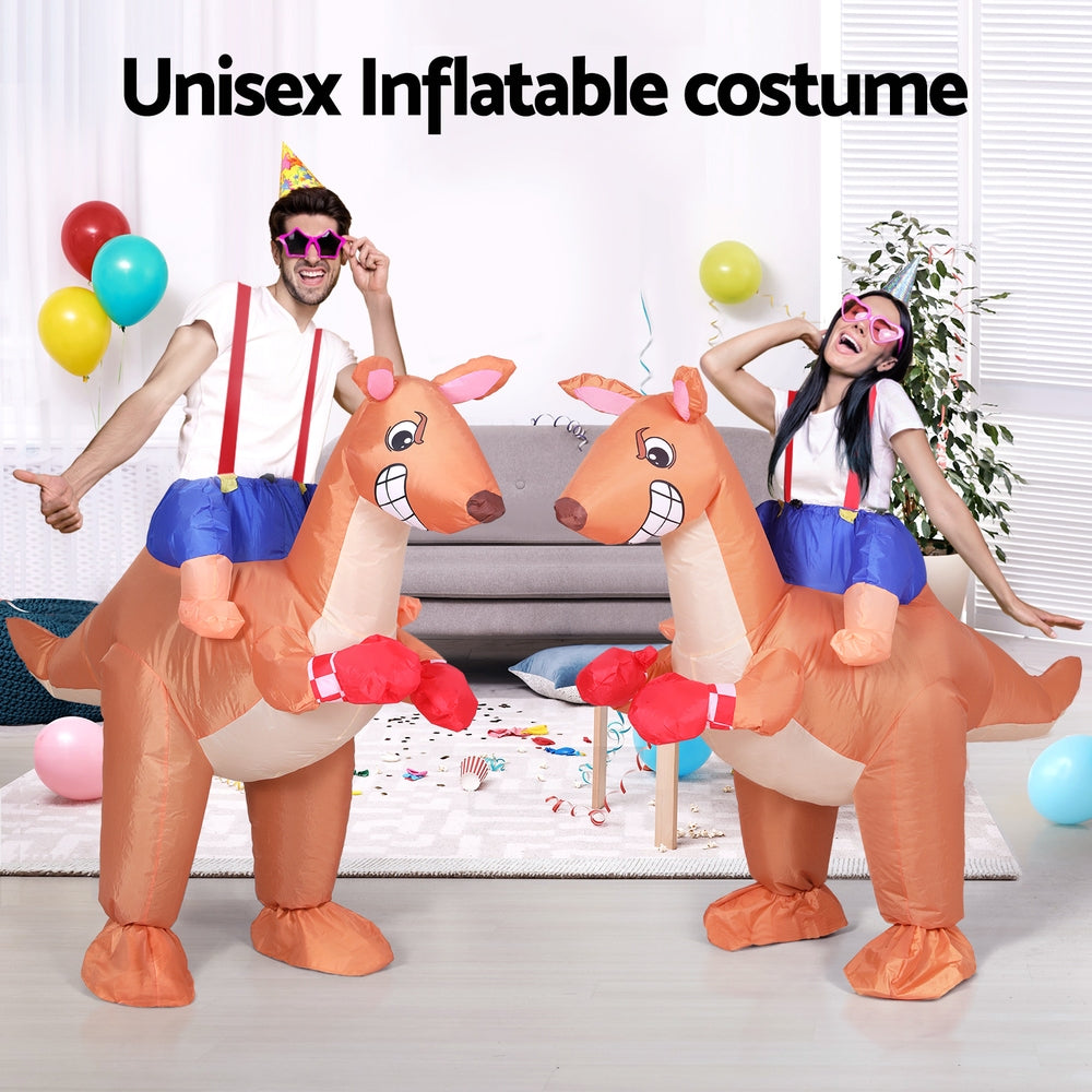 Inflatable Kangaroo Costume Adult Suit Blow Up Party Fancy Dress Halloween Cosplay Does not apply