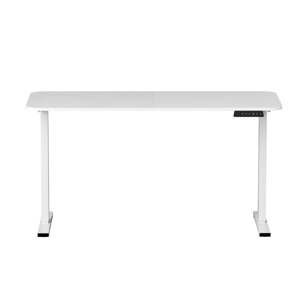 Artiss Electric Standing Desk 140cm Adjustable Height Motorised Home Office Desk White Awezingly
