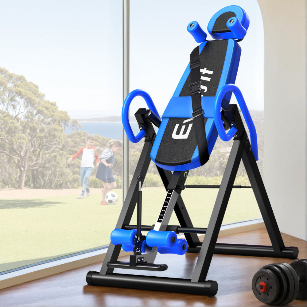 Everfit Gravity Inversion Table Foldable Stretcher Inverter Home Gym Fitness