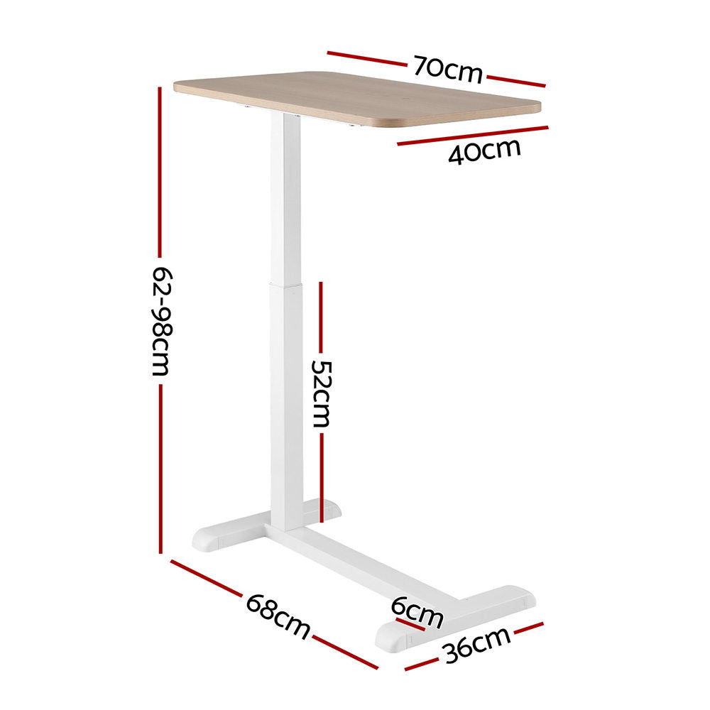 Artiss Laptop Desk Height Adjustable Mobile Workstation Computer Desks 70CM Awezingly