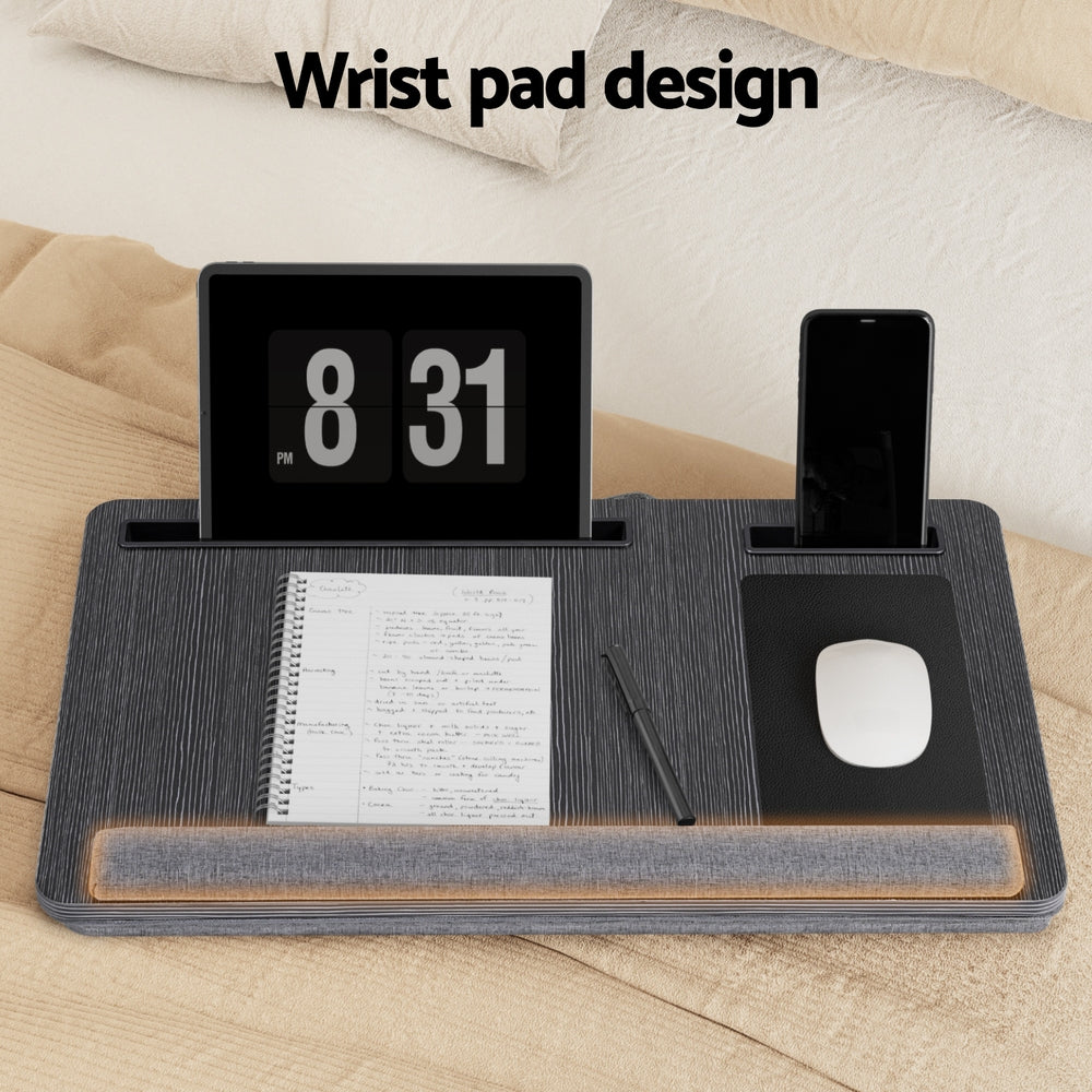 Artiss Lap Desk Laptop DeskS Portable w/ Wrist-rest Phone Slot Mouse Pad 55CM Awezingly