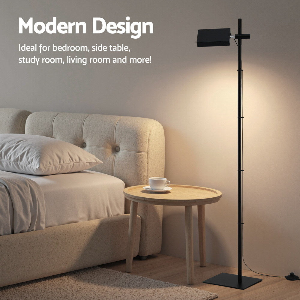 Artiss LED Floor Lamp, Modern Reading Lamp 360~ Rotating Adjustable Light Head,12W Standing Lamp for Living Room, Bedroom Office Awezingly
