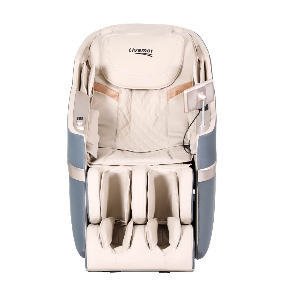 Livemor 4D Massage Chair Electric Recliner Home Massager Gray Sina Livemor
