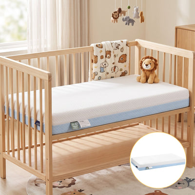 Giselle Bedding 15cm Cot Mattress, 38D Gel Memory Foam Cover
