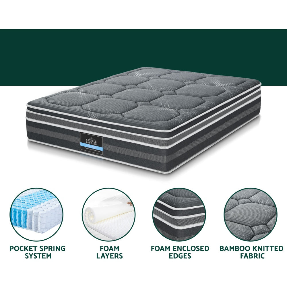 Giselle Bedding 35cm Mattress Bamboo Cover Double Giselle Bedding