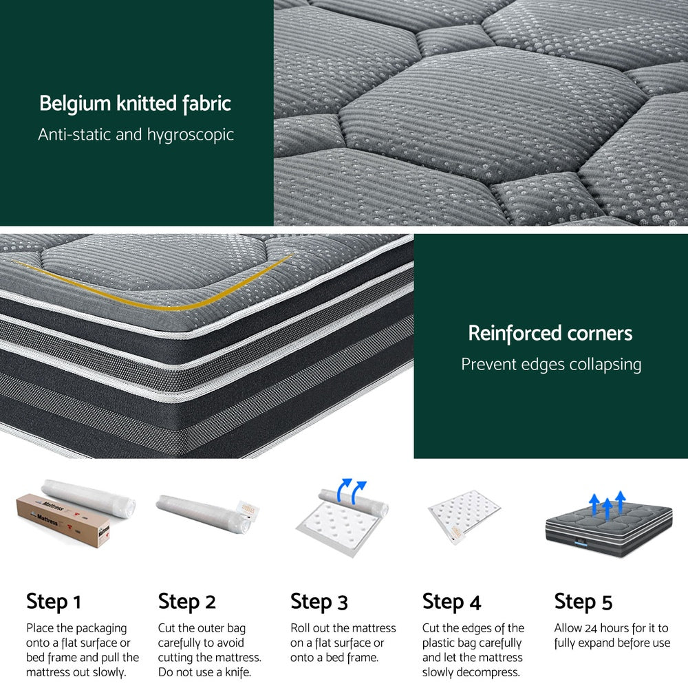 Giselle Bedding 35cm Mattress Bamboo Cover Double Giselle Bedding