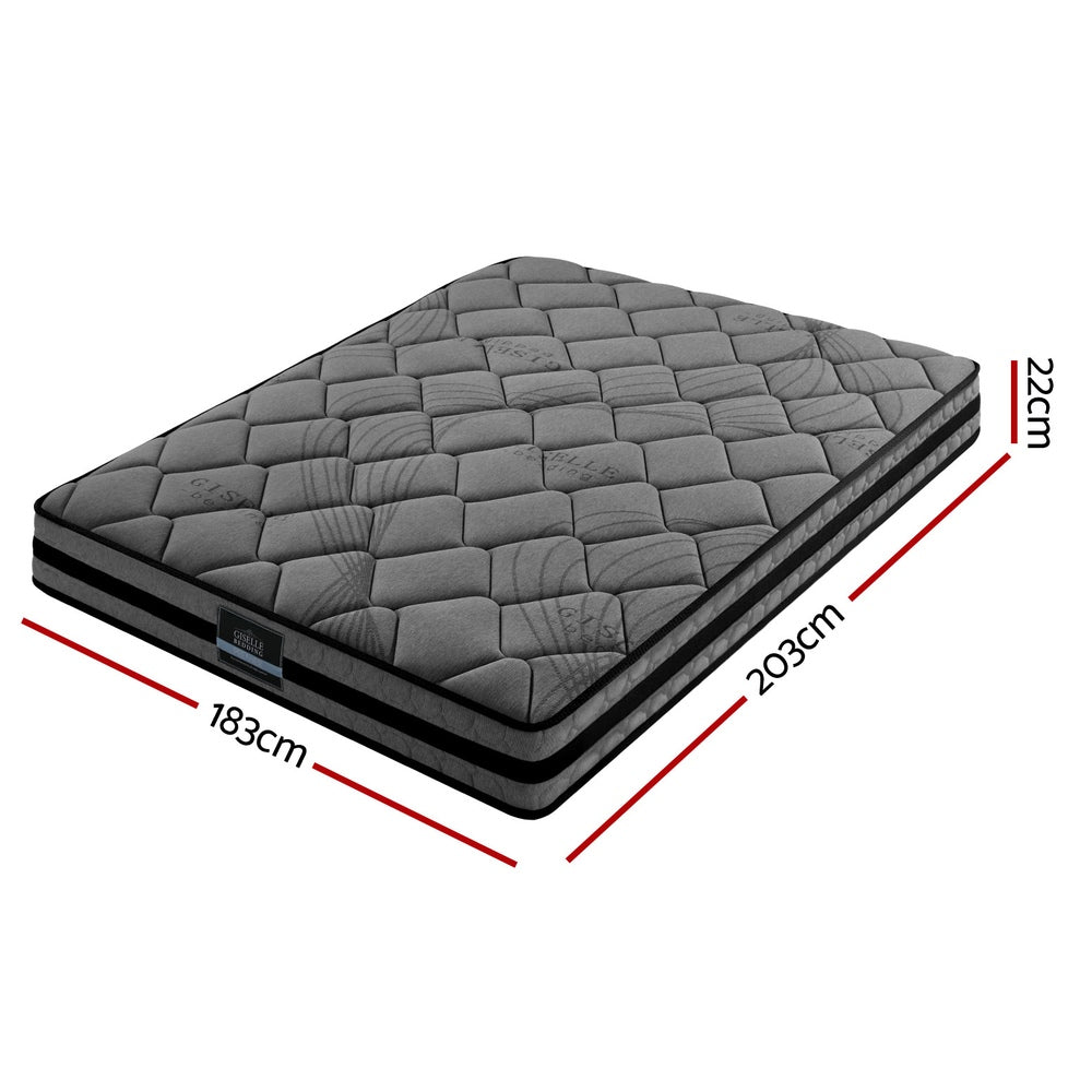 Giselle Bedding 22cm Mattress Medium Firm King Giselle Bedding