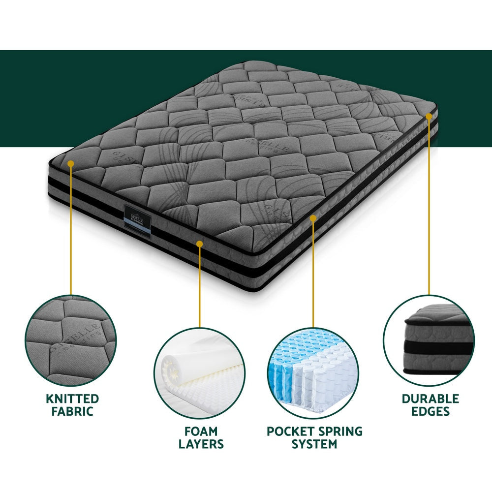 Giselle Bedding 22cm Mattress Medium Firm King Giselle Bedding