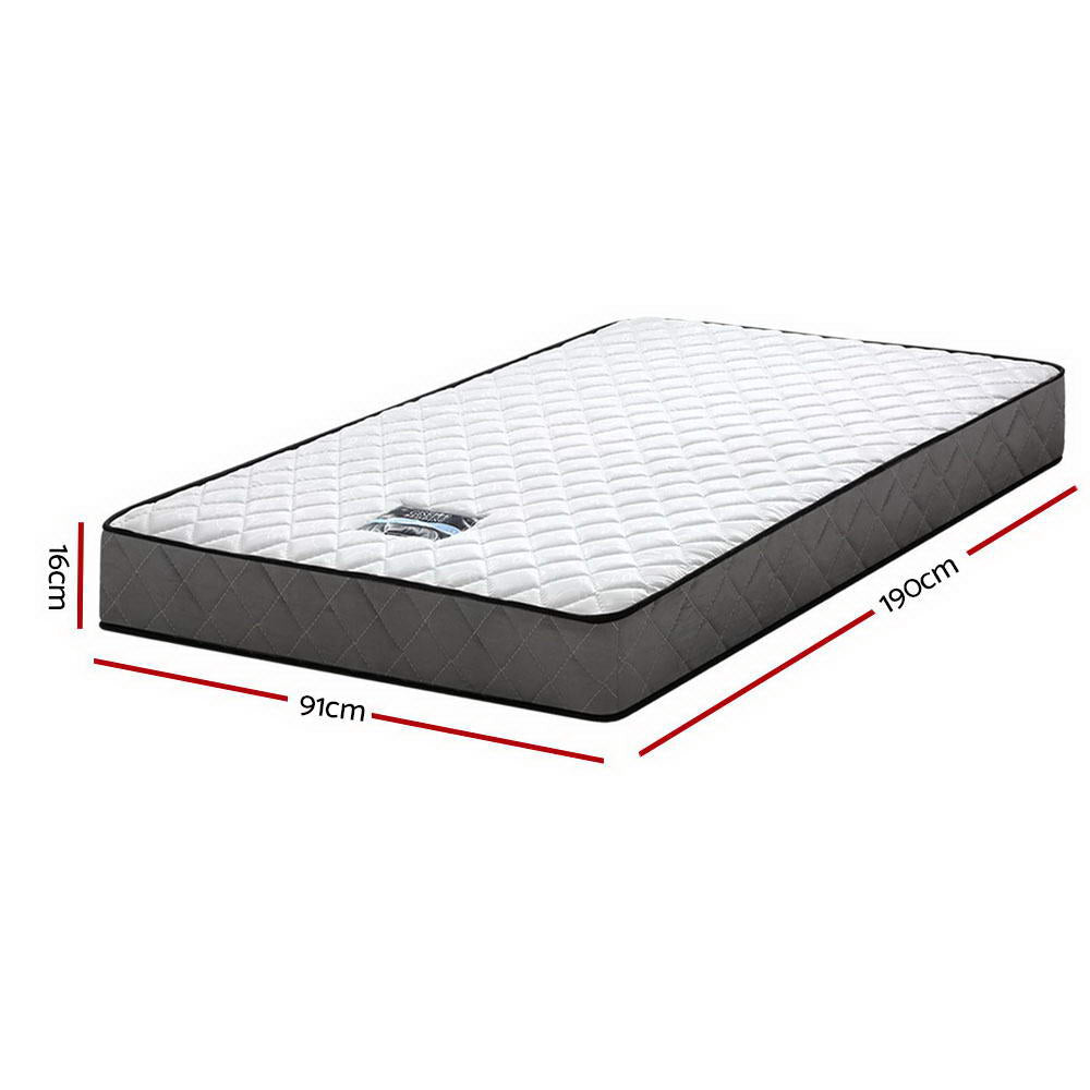 Giselle Bedding Alzbeta Bonnell Spring Mattress 16cm Thick – Single Giselle Bedding