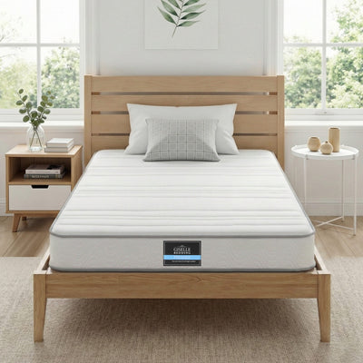 Giselle Single Mattress 20cm with Reinforced Edge Support Egg-Crate Foam