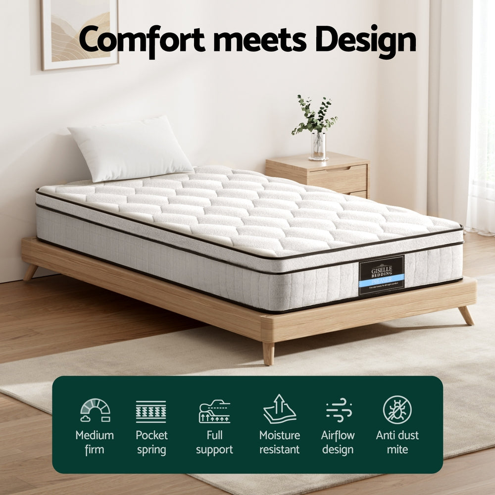 22cm Giselle Mattress Single Size Awezingly