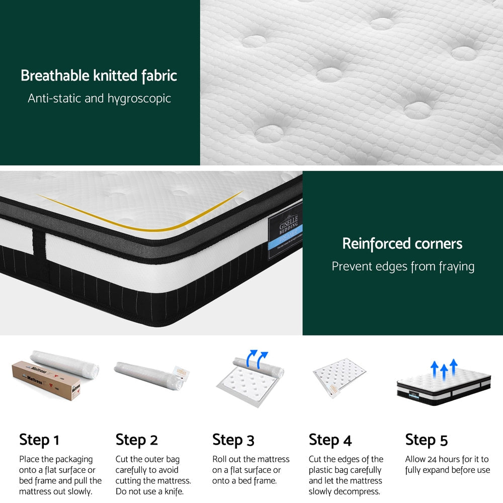 30cm Giselle Mattress KS Size Awezingly