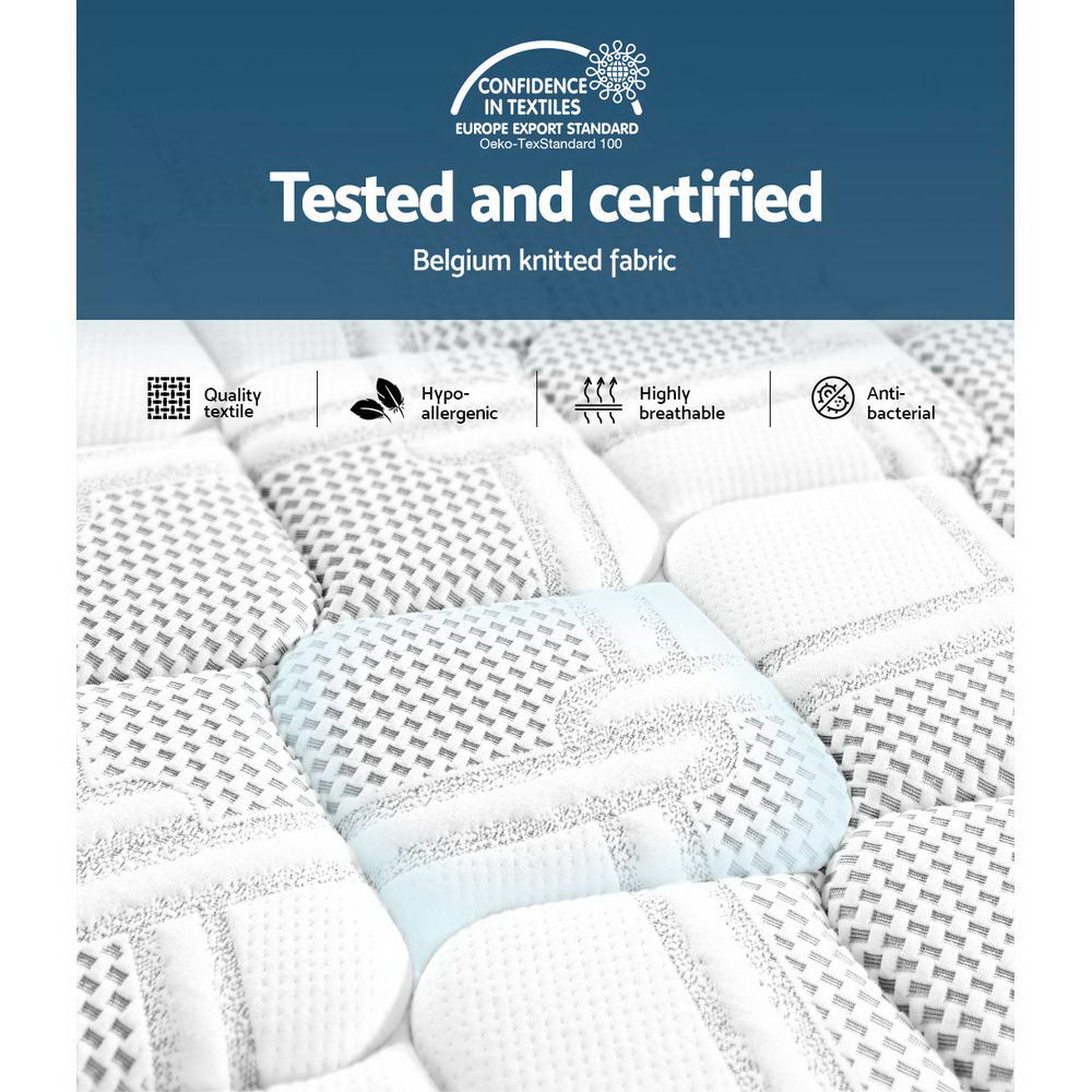 Giselle Bedding Luna Euro Top Cool Gel Pocket Spring Mattress 36cm Thick King Single Giselle Bedding