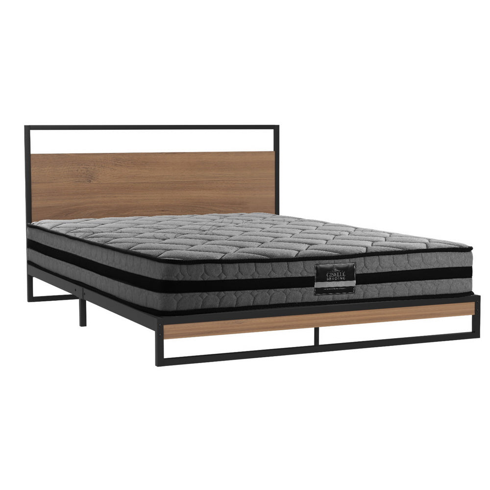 Artiss Bed Frame Queen Size Metal Frame DANE with Mattress Artiss