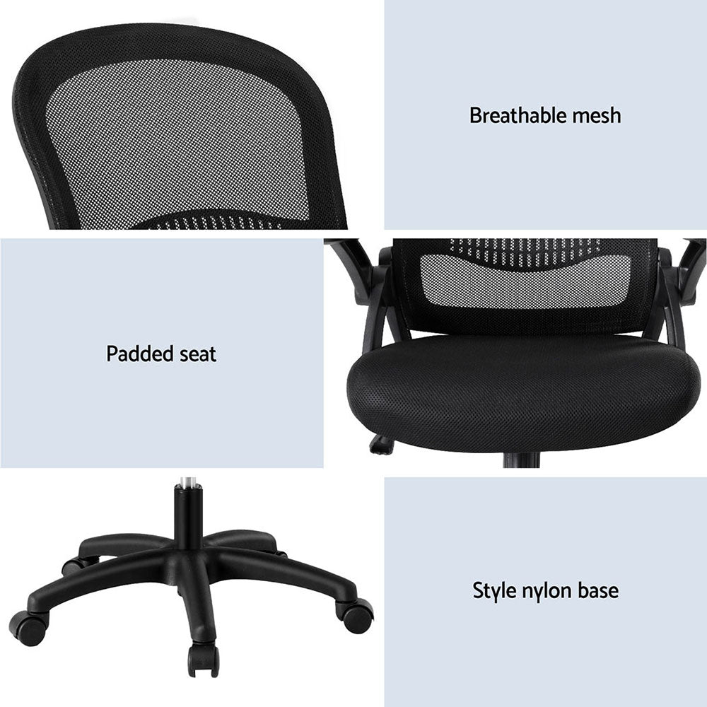 Artiss 2x Mesh Office Chair Computer Gaming Desk Chairs Work Study Mid Back Artiss